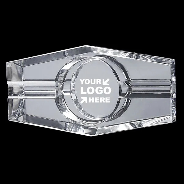 Hexagon Crystal Cigar Ashtray 2