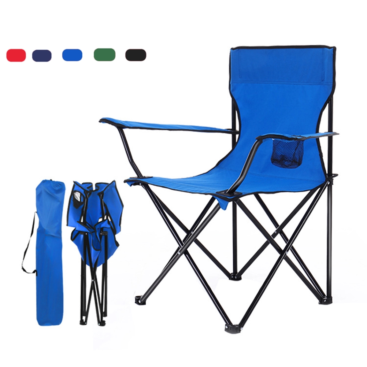 Fortable Folded Beach Chair With Cup Holder 2
