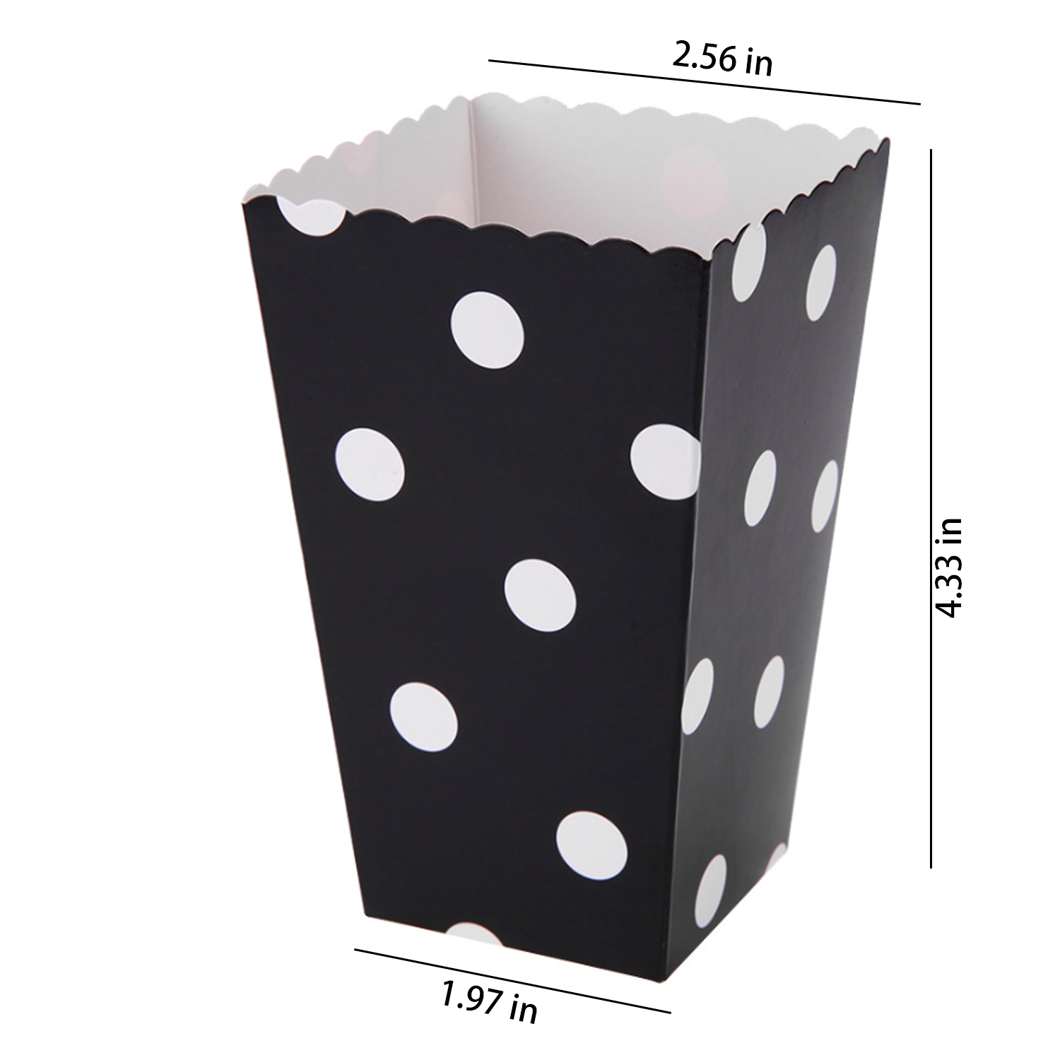 Fresh Style Striped White Dot Popcorn Box 5
