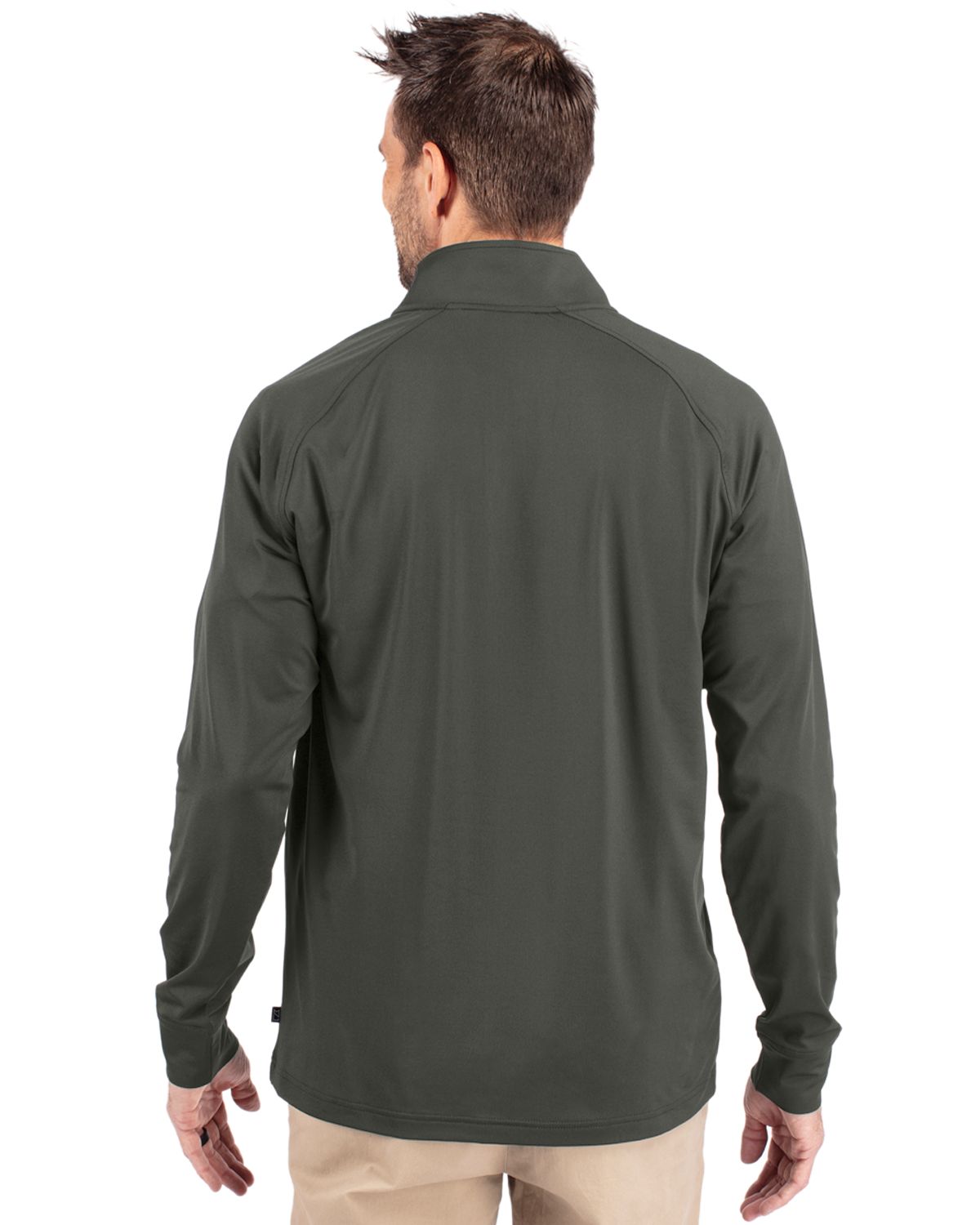 Cutter & Buck Adapt Recycled Soft Knit Stretch  Mens Quarter Zip Pullover 127