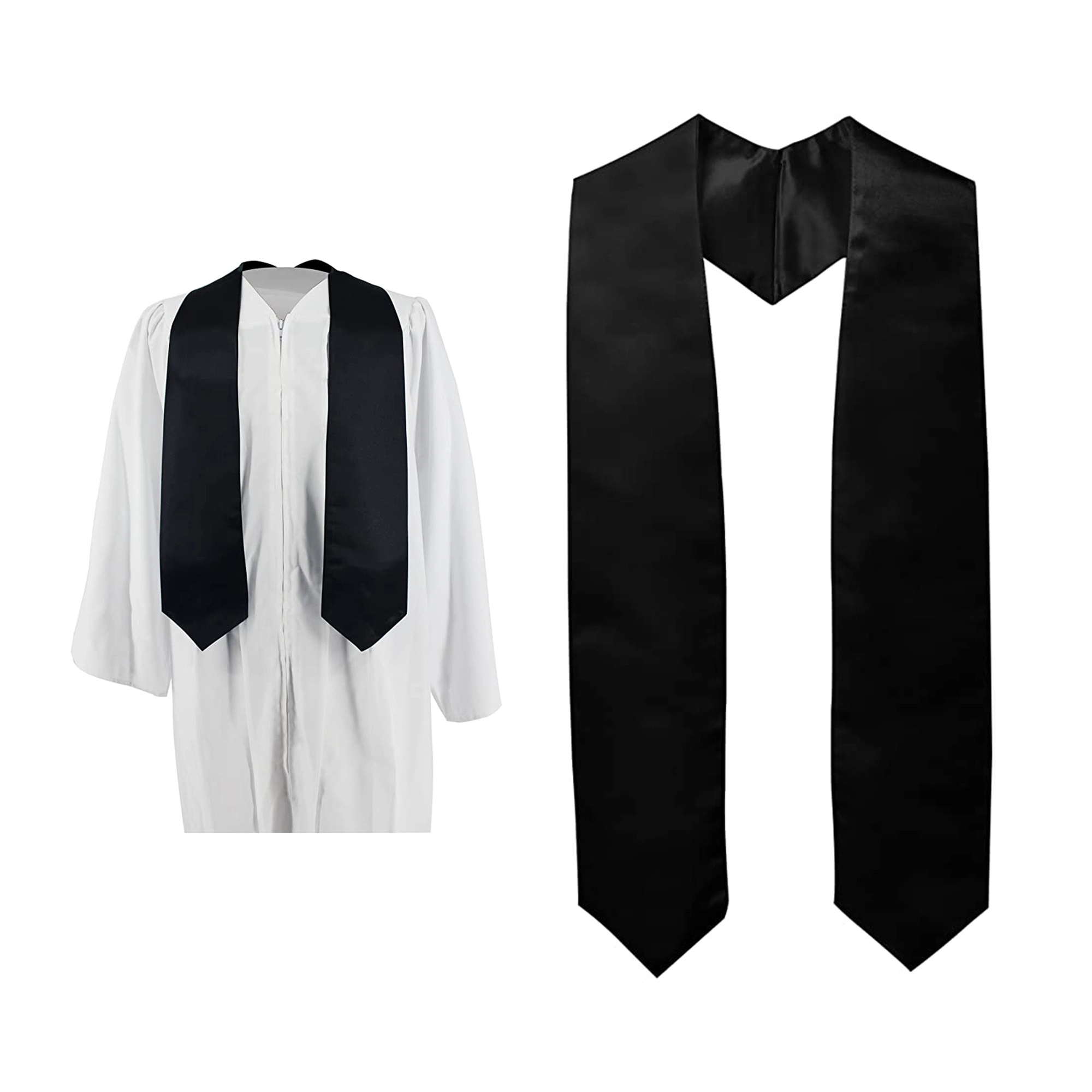 Unisex Adult Plain Graduation Stole Sash 60" 3
