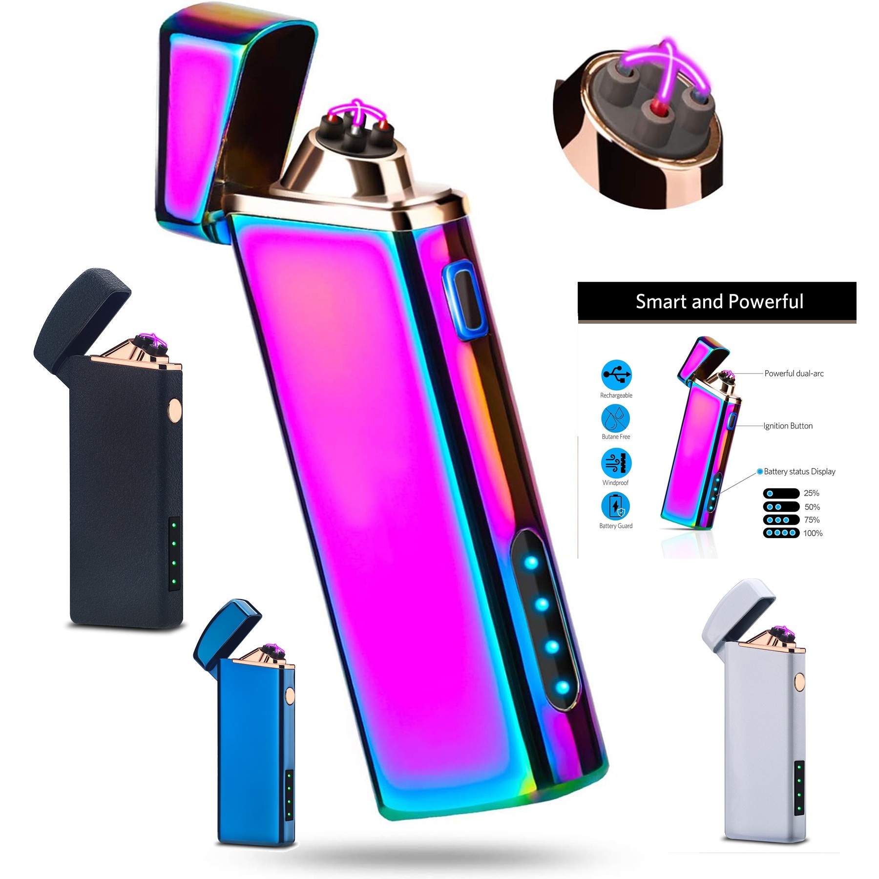 Electric Arc Windproof Lighter 2