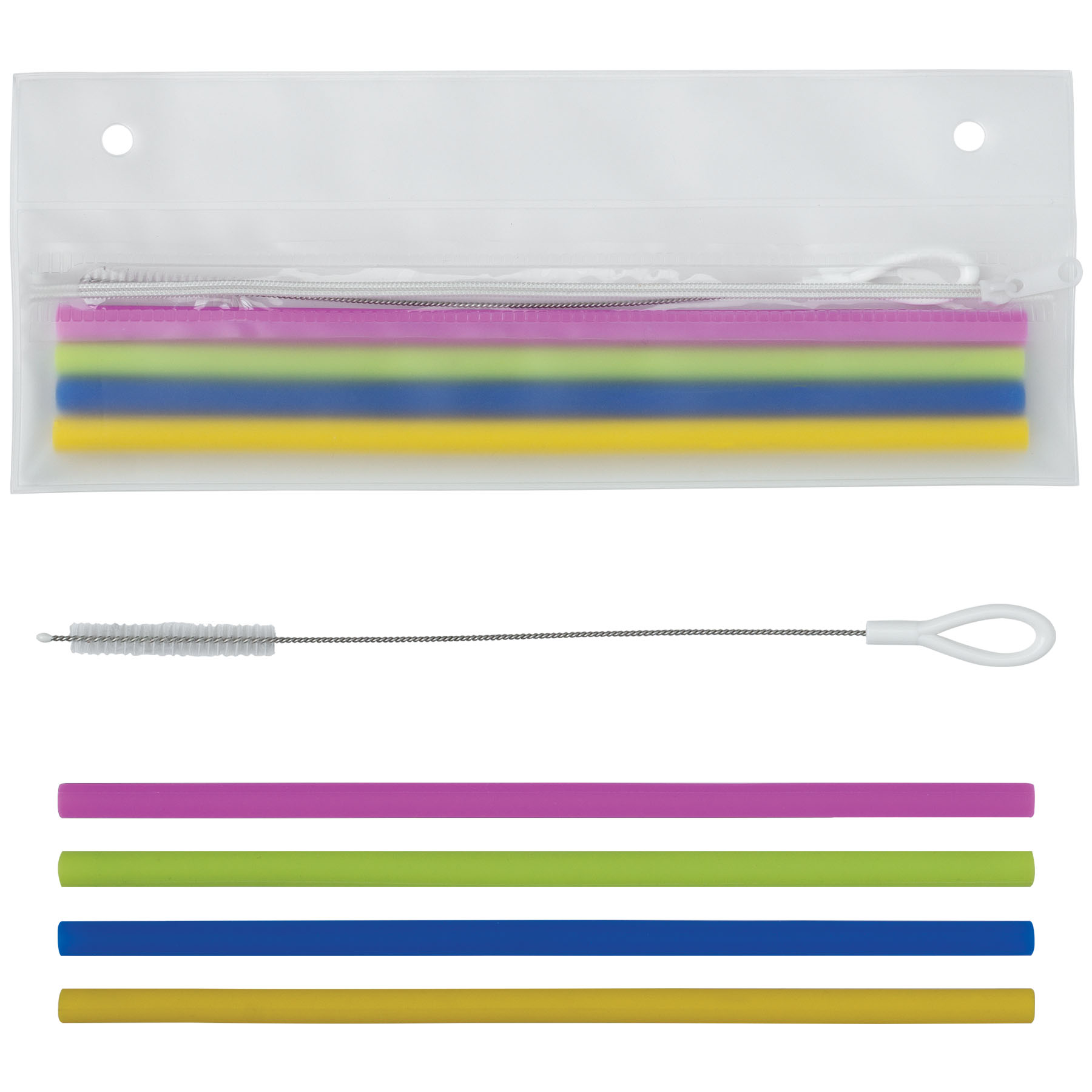 Reusable Silicone Straw Set 2