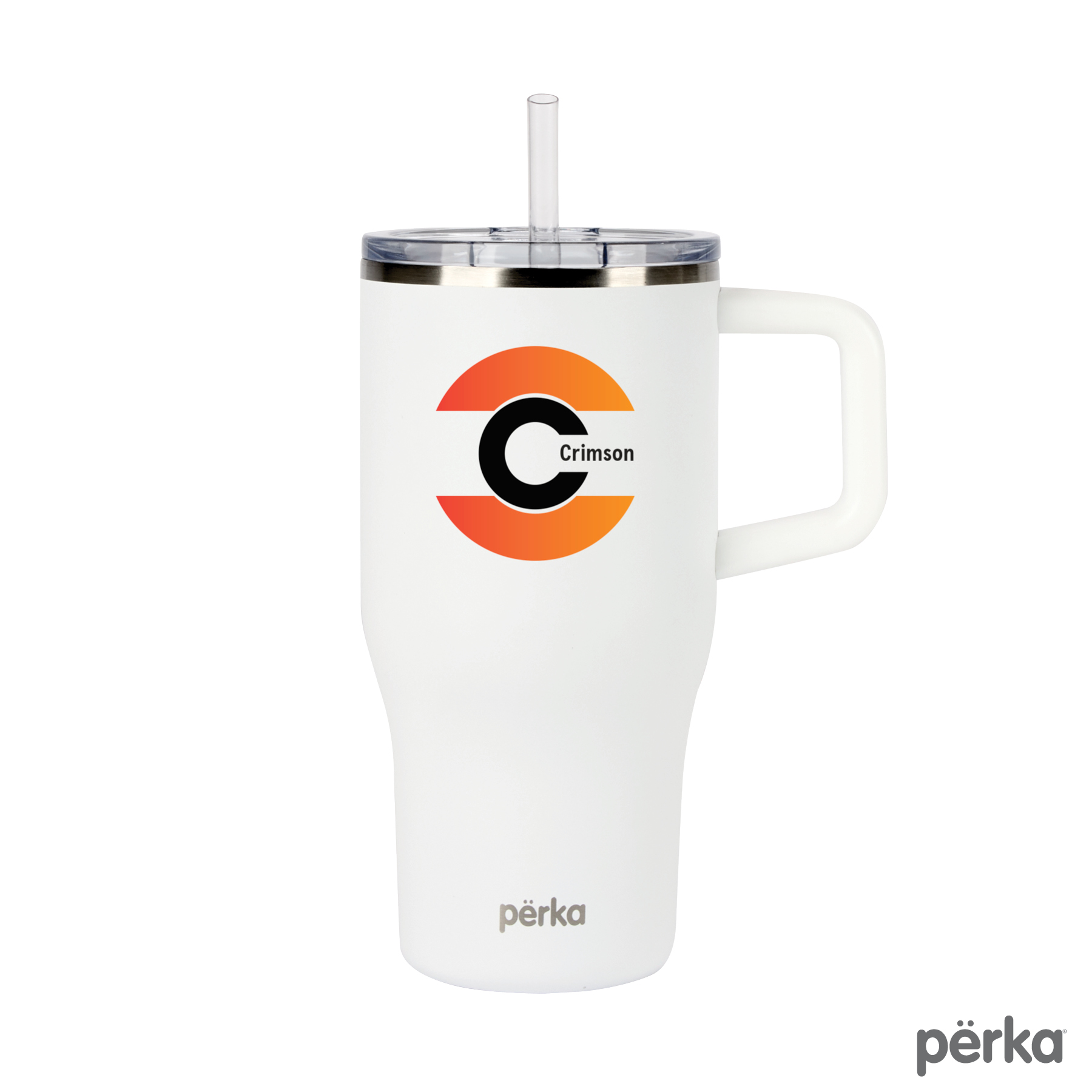 Perka® Myrton 20 oz. Double Wall, Recycled Stainless Steel Travel Mug 7