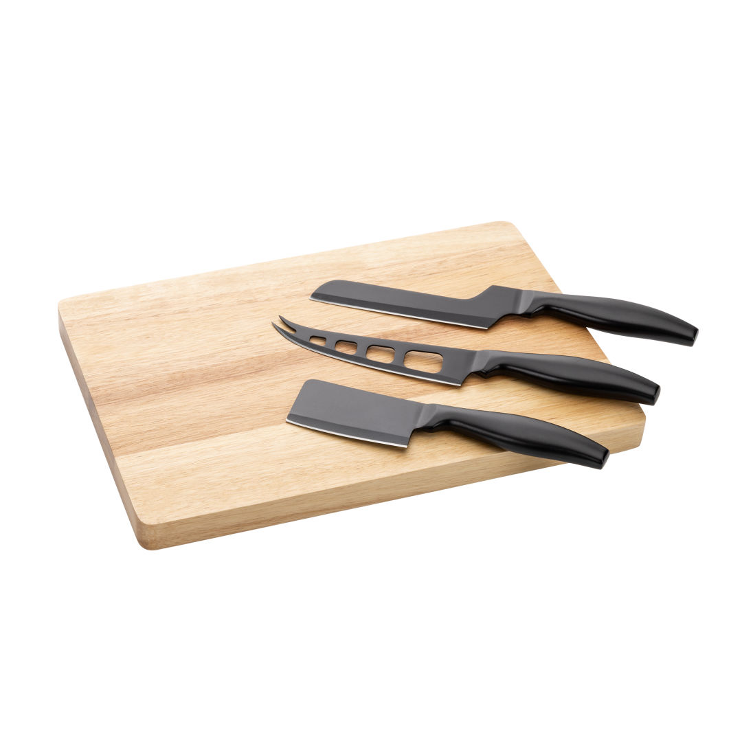 Barossa Serving Board w/3 Cheese Knives 17