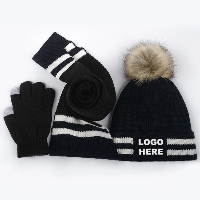 Cute Warm Beanie Caps Set for Kids 4