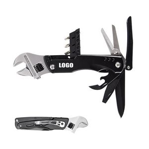 Versatile Multi Wrench Tool Kit With Scissors For Outdoor Adventure 12
