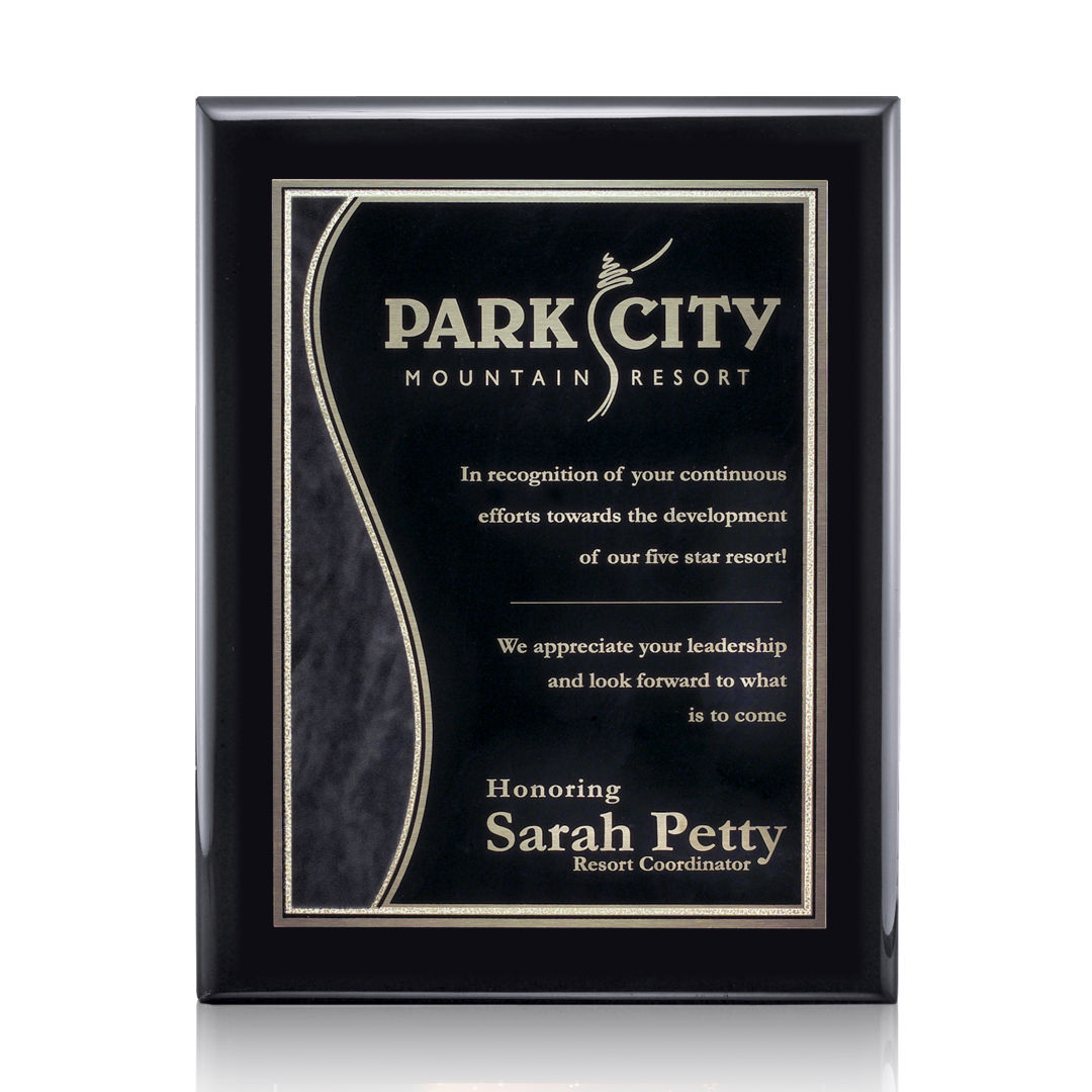Oakleigh/Nobleton Plaque - Black Finish 4