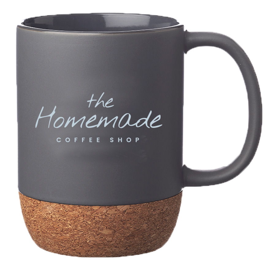 15 oz. Matte Cork Bottom Ceramic Mug 3