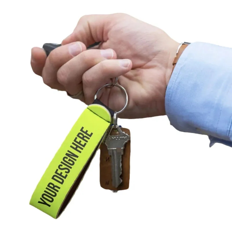 Floating Neoprene Keychain Waterproof Buoyant Key Ring 3