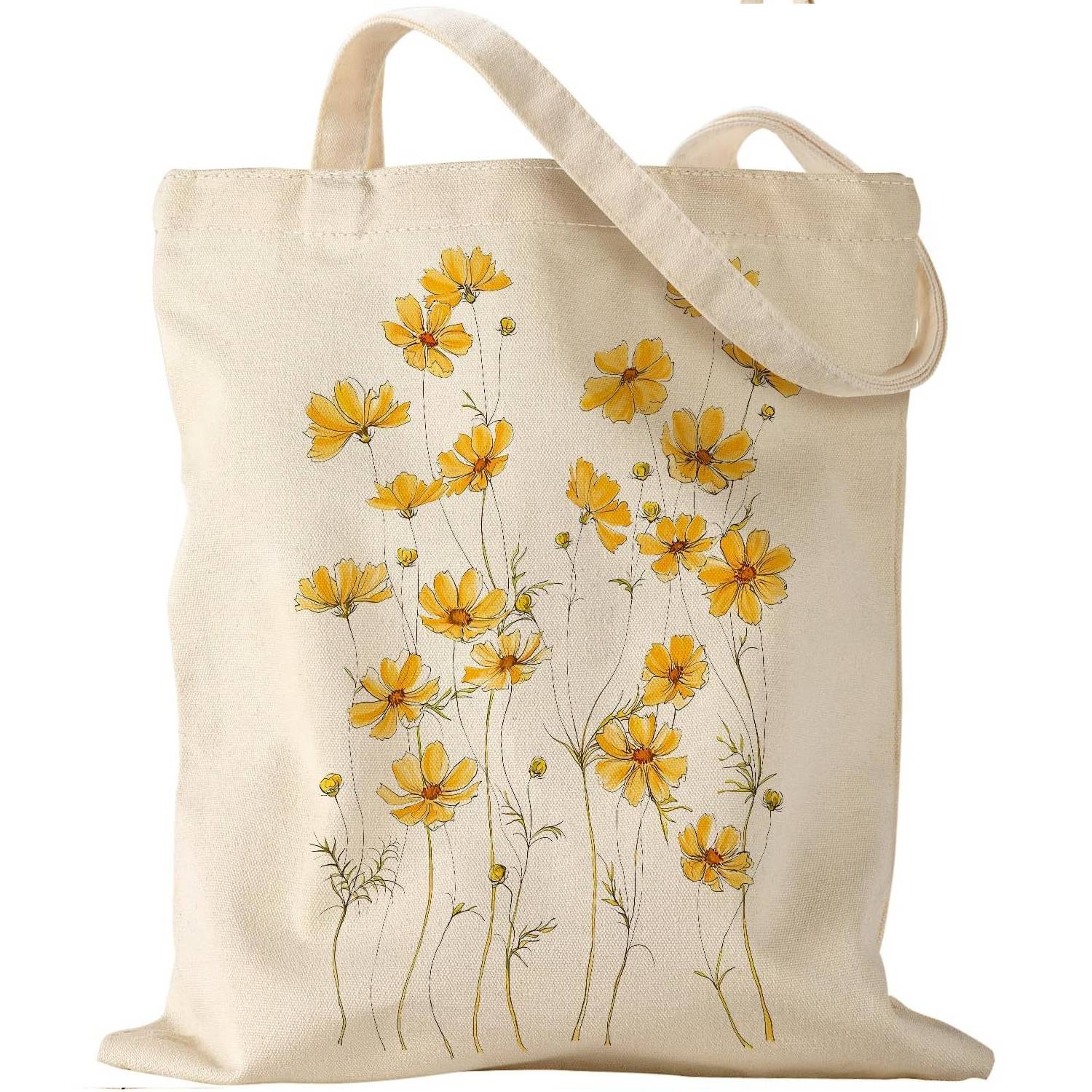 Large Capacity Open Top Canvas Tote Bag, custom tote bag with logo imprint 16
