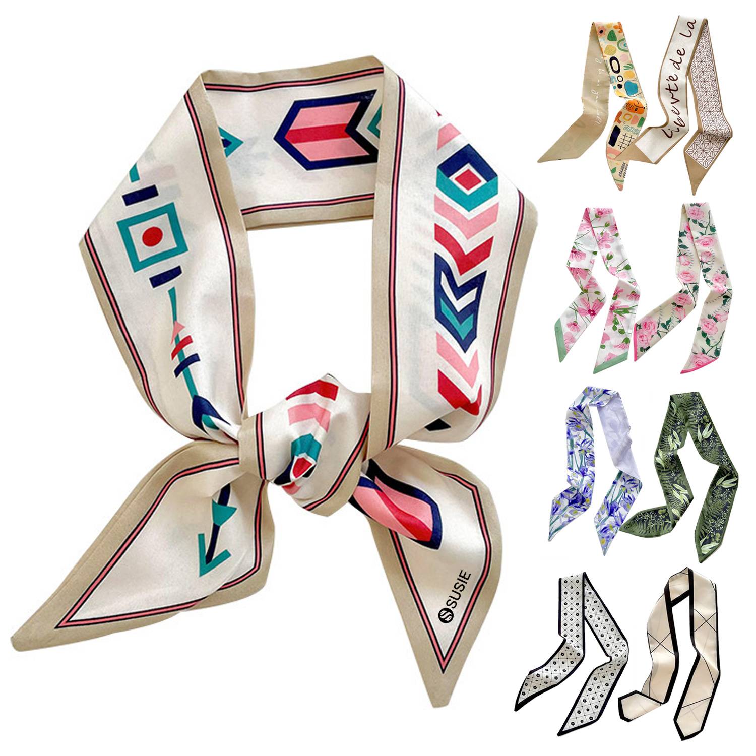 Multi-use polyester scarf 9
