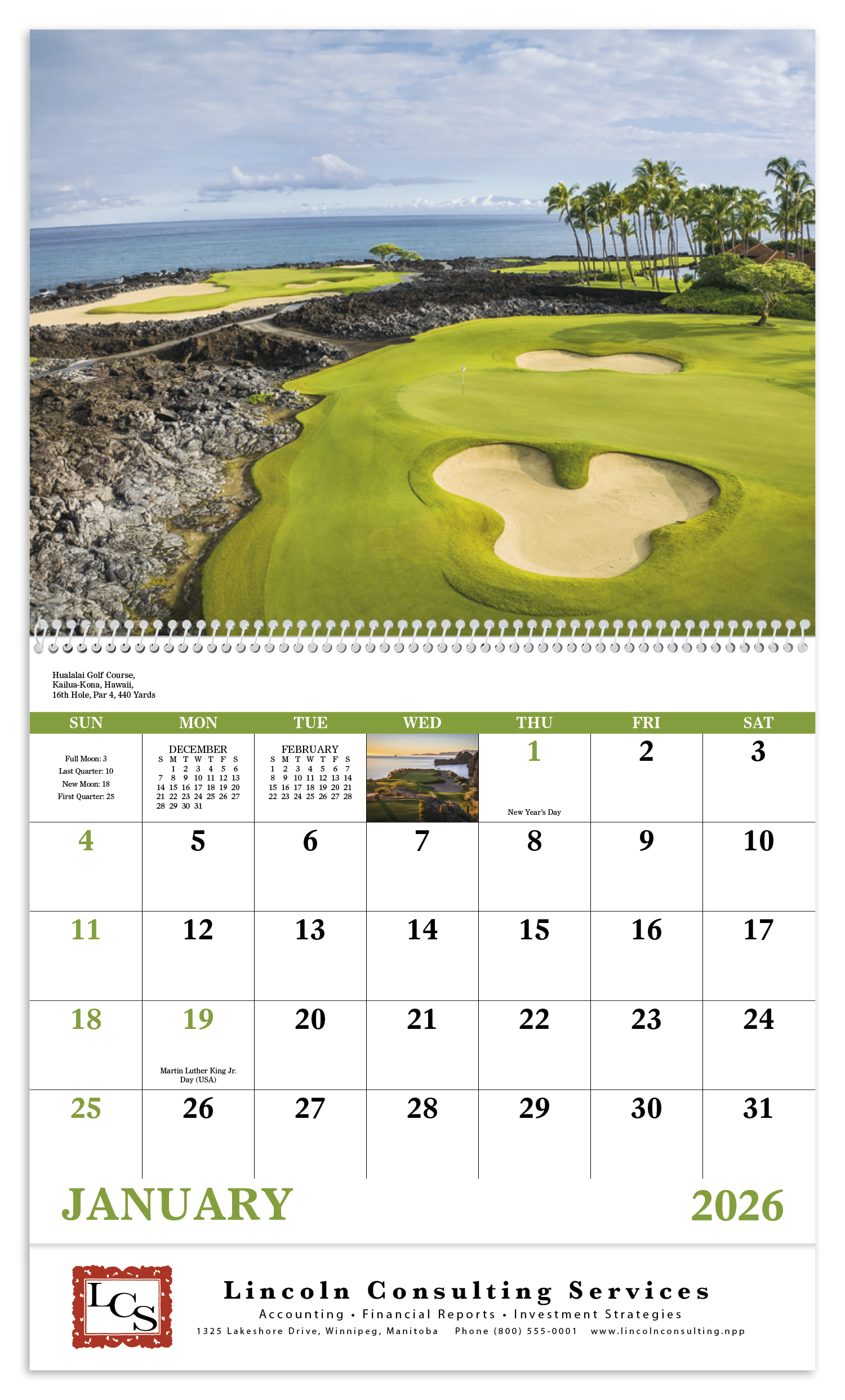 Good Value™ Fairways & Greens - Spiral Calendar 35