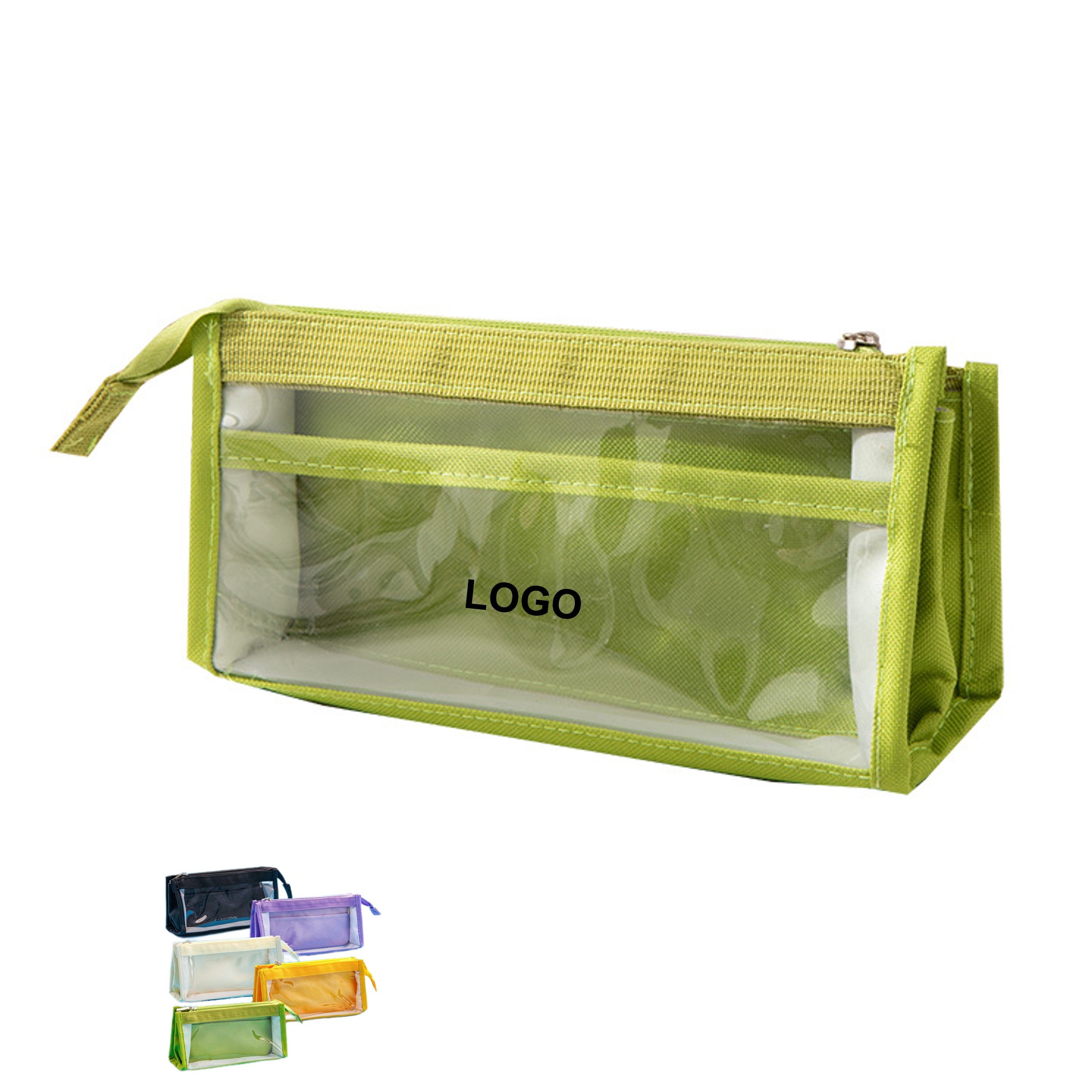 Multi Layered Clear Pencil Bag (Direct Import) 3