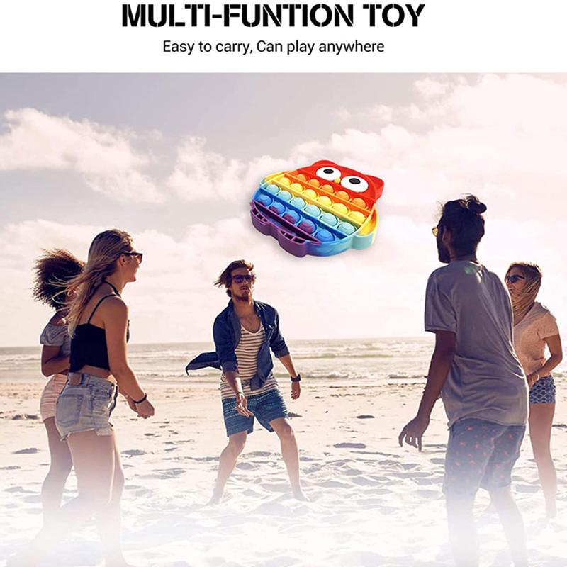 Rainbow Owl Push it Sensory Fidget Stress Reliever Toys 3