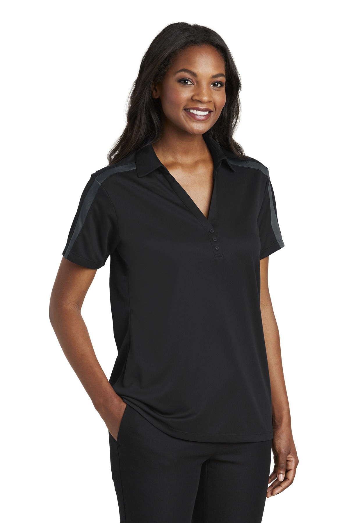 Women's Silk Touch Performance Colorblock Stripe Polo