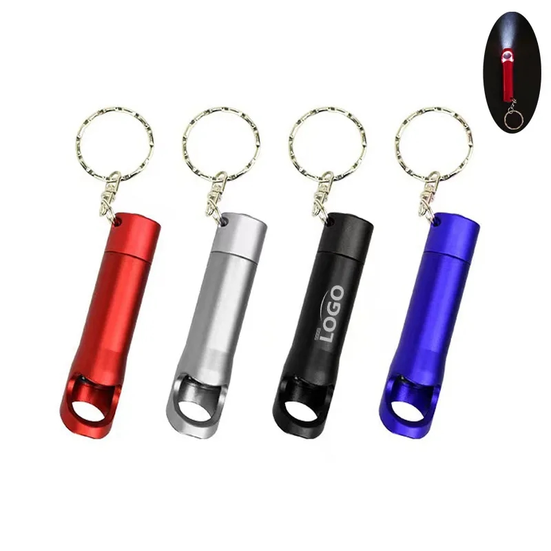 Aluminum LED Flashlight With Bottle Opener