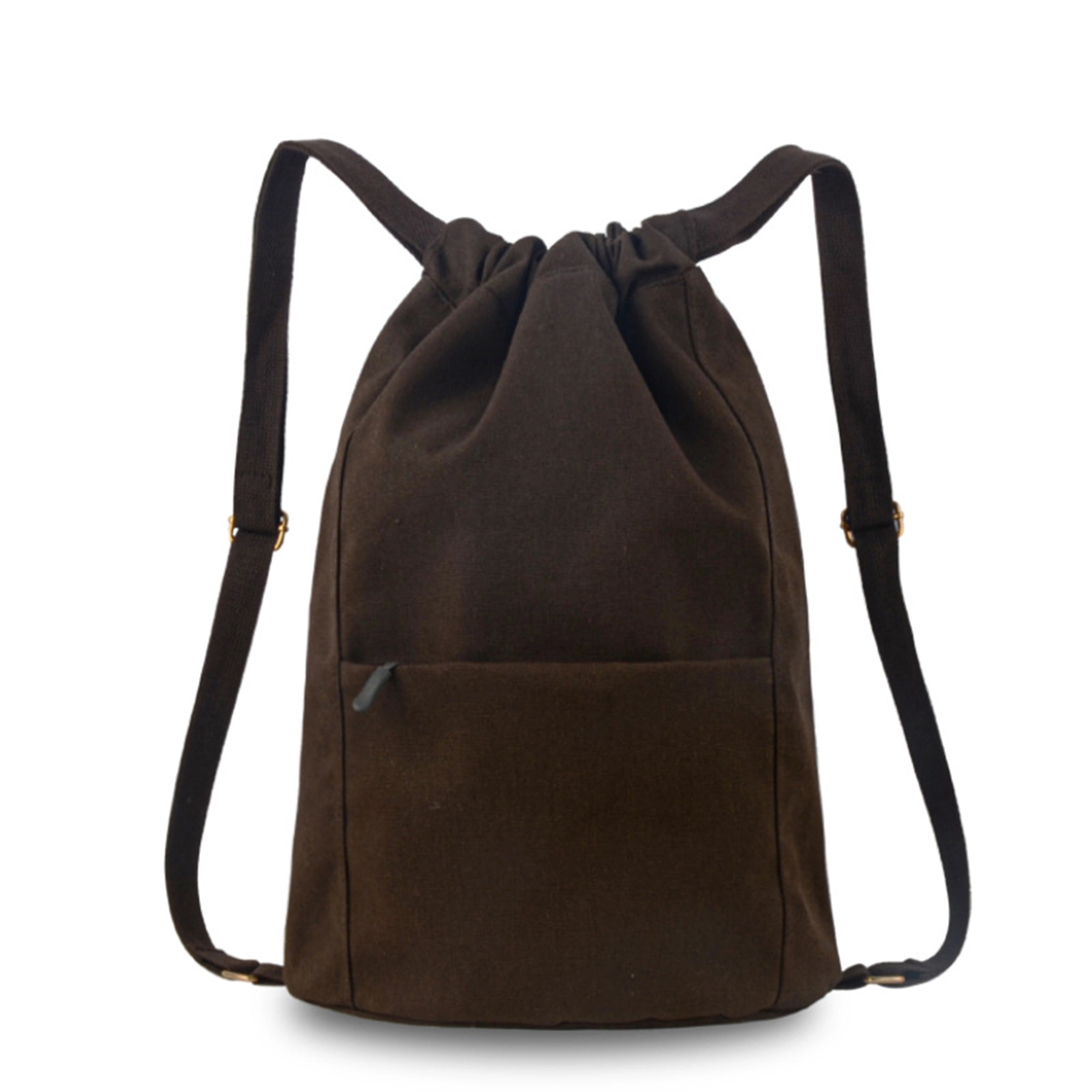 Canvas backpacks with Adjustable Strap&Zipper Pocket 13