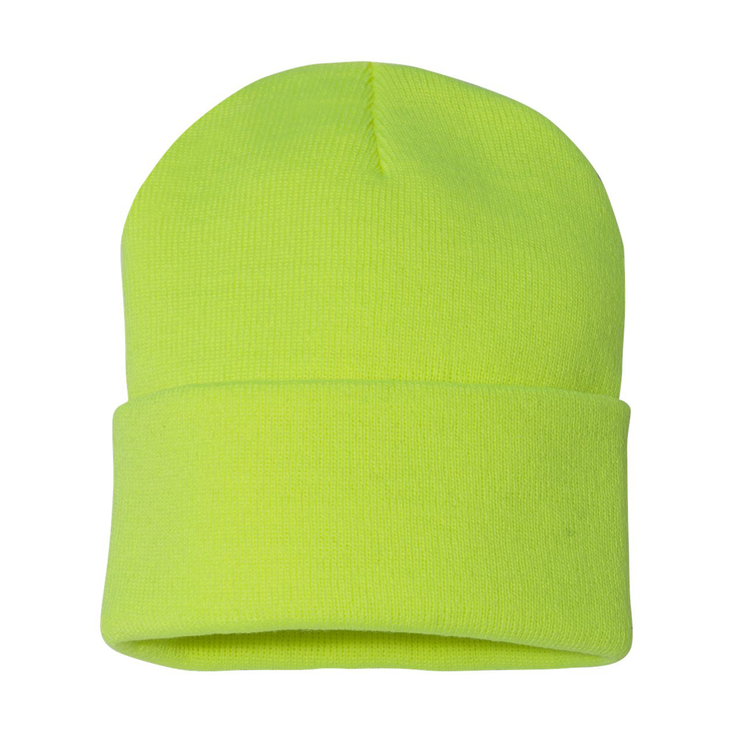 Solid Cuffed Beanie w/ Sewn Woven Patch 6