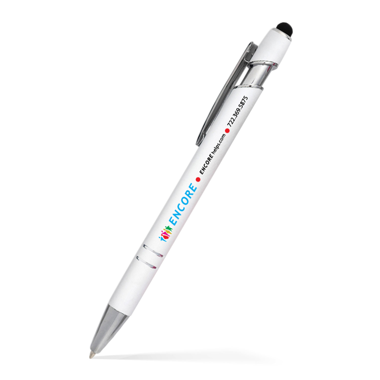 Alexandria Stylus Satin Soft Touch Click Metal Pen 11