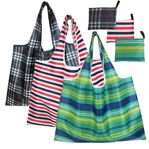 Full Color Jumbo Reusable Foldable Grocery Bags 7