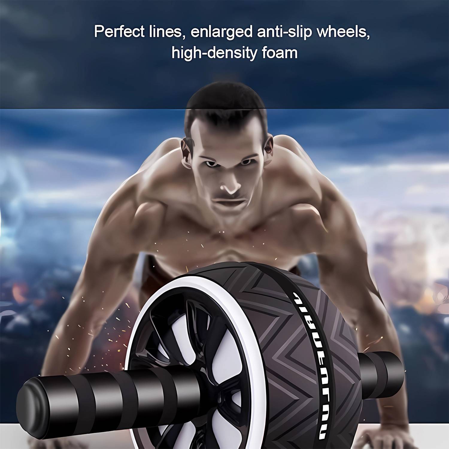 Home Fitness Multifunction Abdomen Exercise Wheel Roller 5