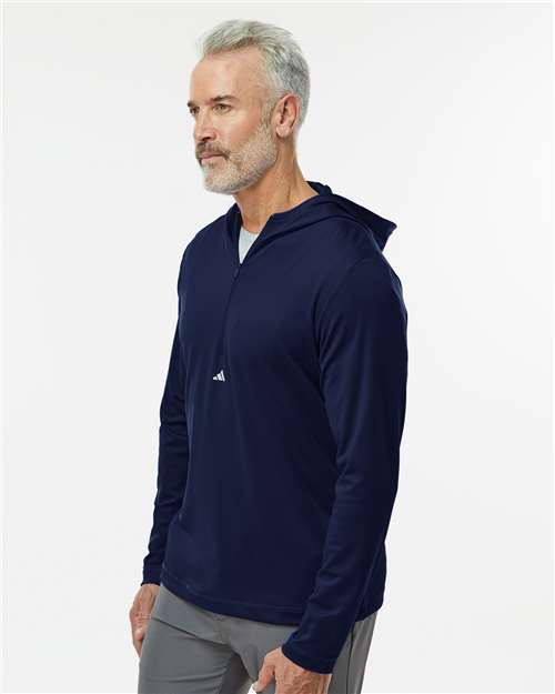 Men's Lightweight Quarter-Zip Hooded Pullover - A596, custom hoodie or sweatshirt with logo imprint 2