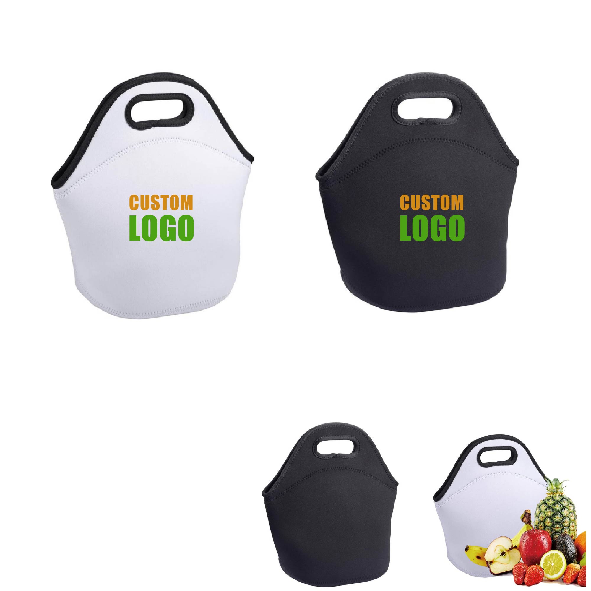 MOQ 10 pcs Heavy-Duty Neoprene Lunch Bag 2