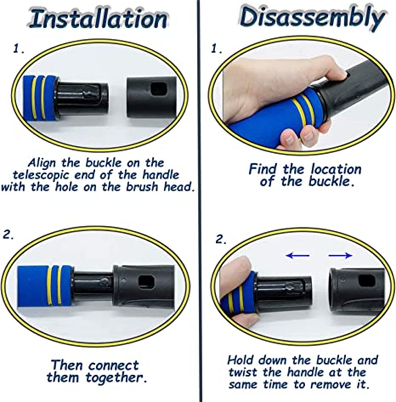 3 in 1 Detachable Ice Scraper Snow Brush 6