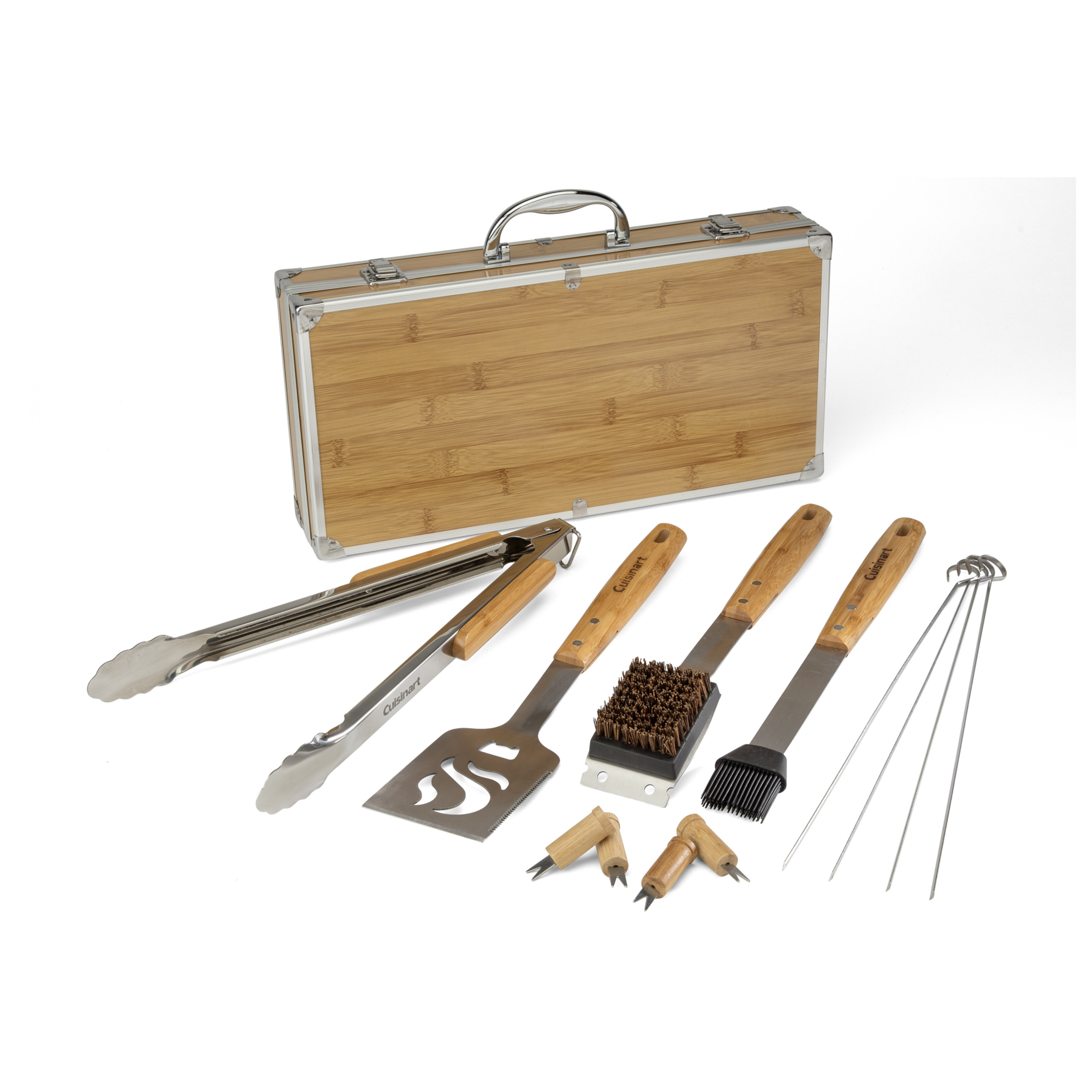 Cuisinart Outdoors® Bamboo 13 PC Grill Tool Set 17