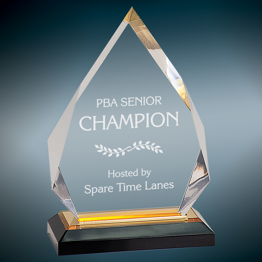 5.25" x 7.75" Gold Diamond Impress Award