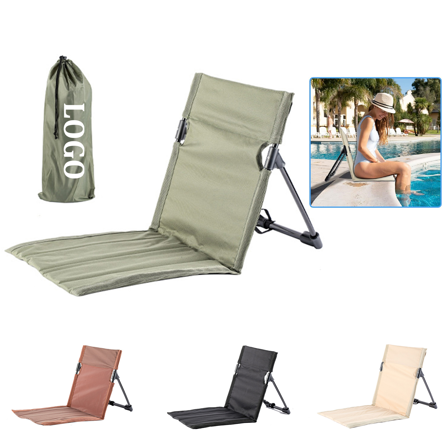 Foldable Seat for Poolside Chairs 8