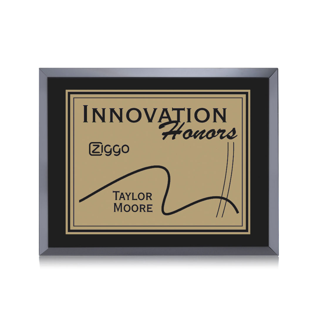 Avonlea/Everett Plaque - Black/Gold 9