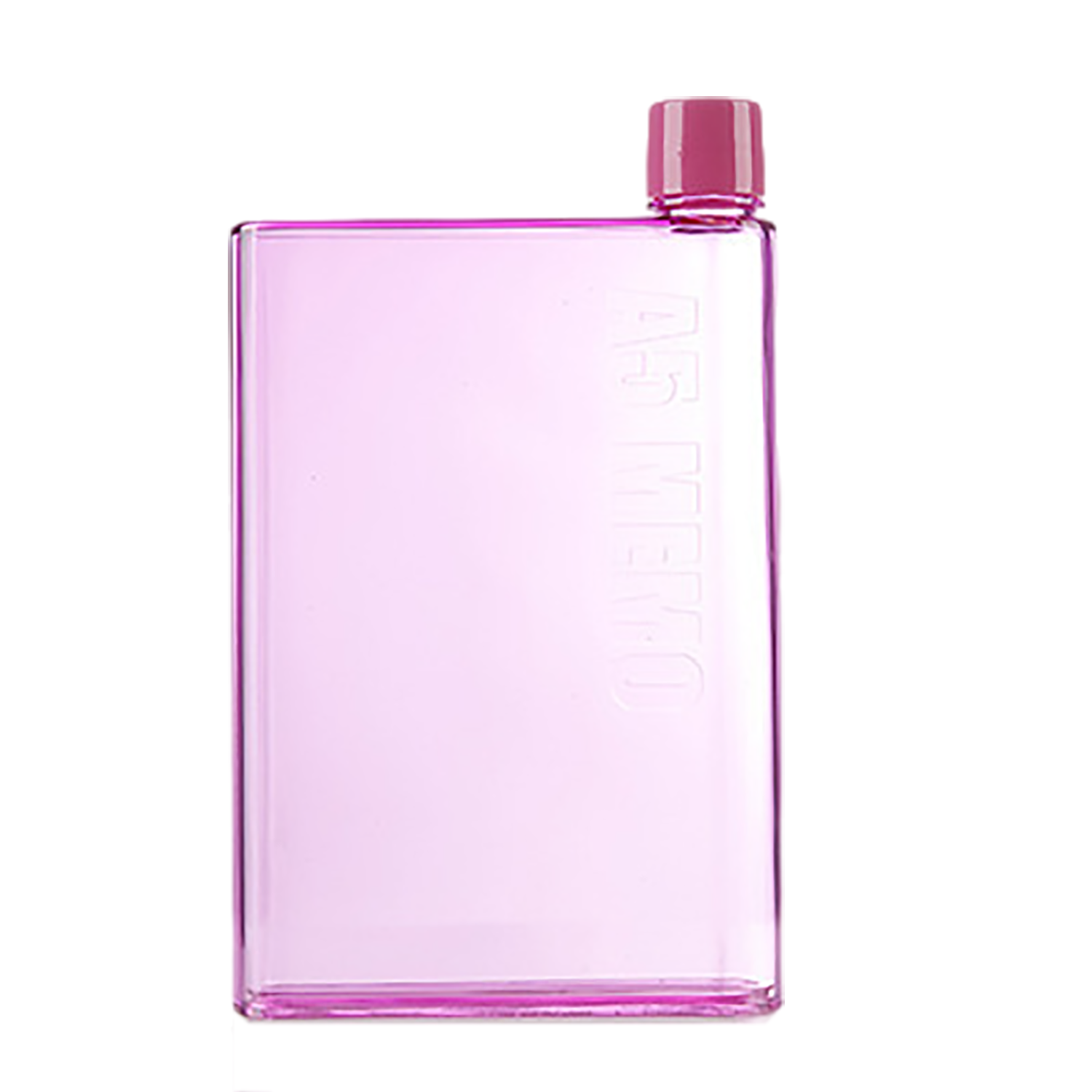 14oz Clear Plastic Square Water Bottle 7