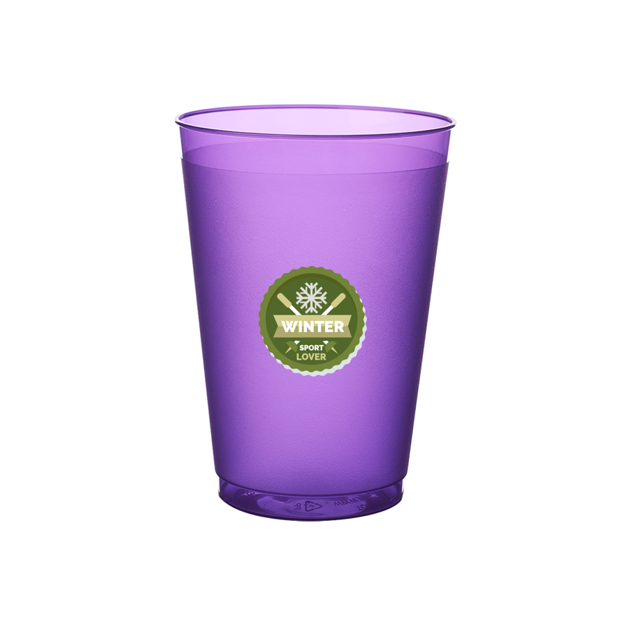 Flexible Frosted Plastic Stadium Cups 12 oz. 6