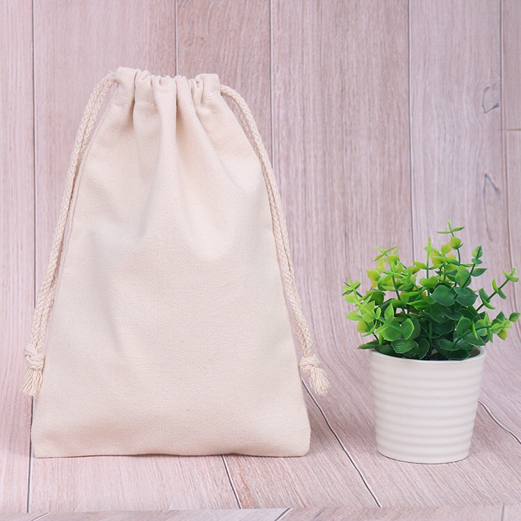 Cotton Canvas Drawstring Bag 3
