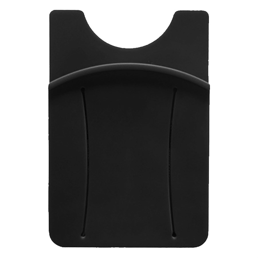 Silicone Phone Wallet with Adhesive Back and Finger Slot