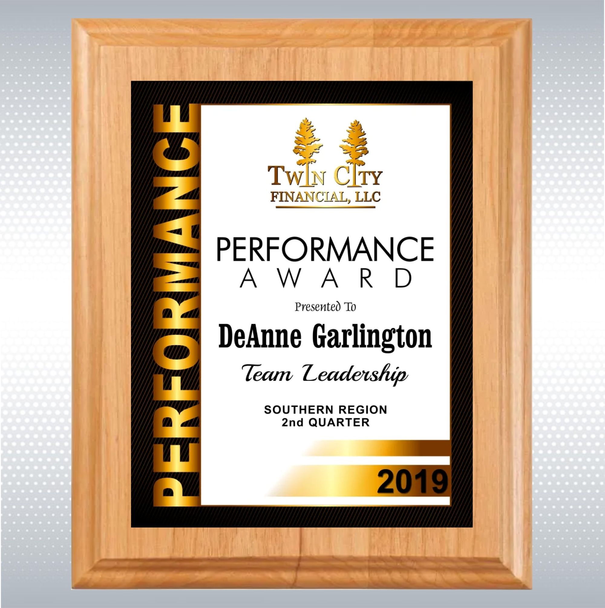 Alder Wood Plaque w/Full Color Sublimated Plate 6