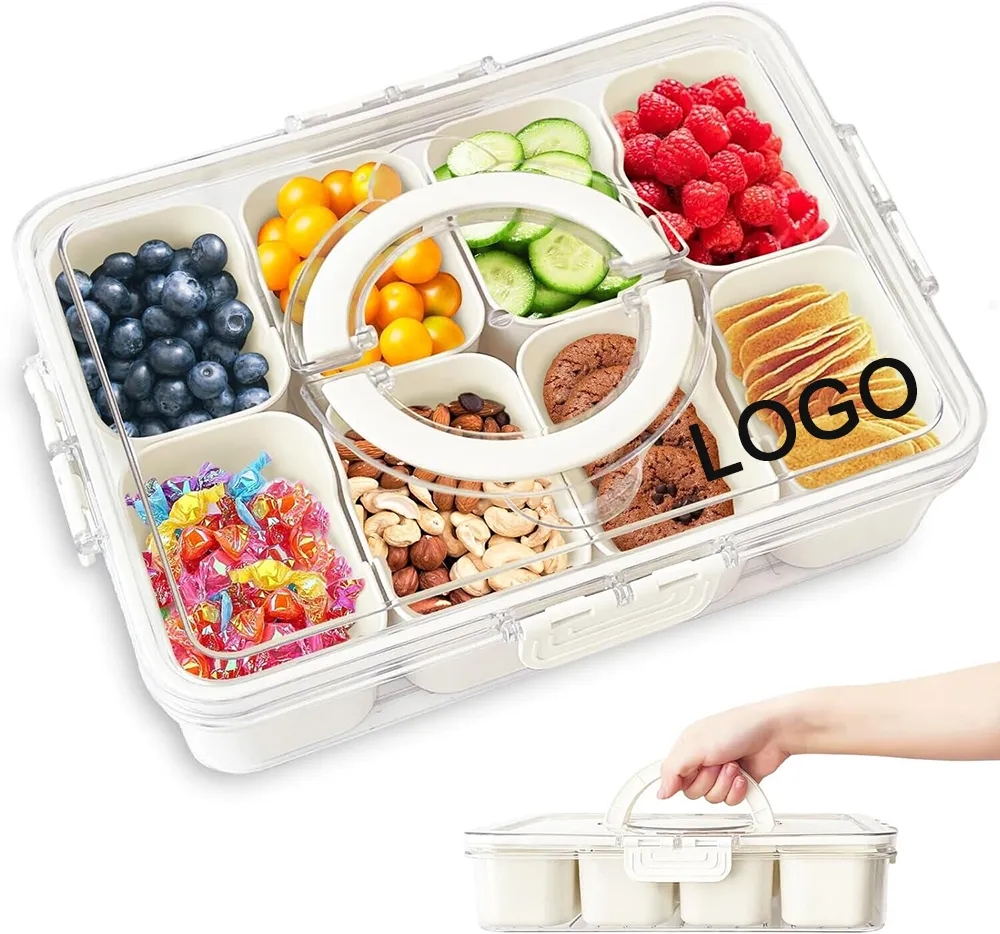 Portable Snackle Box Container Veggie Serving Tray 2