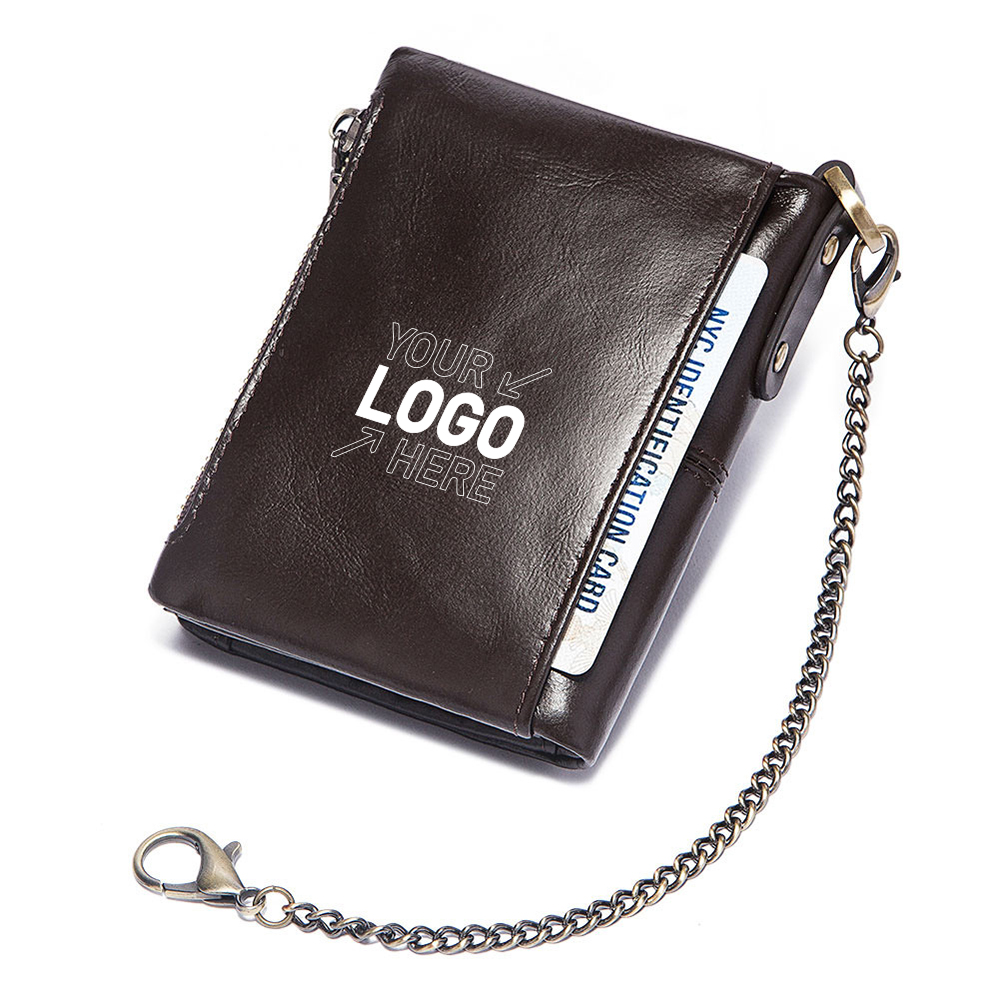 Anti Theft Genuine Leather Mens Wallet 1