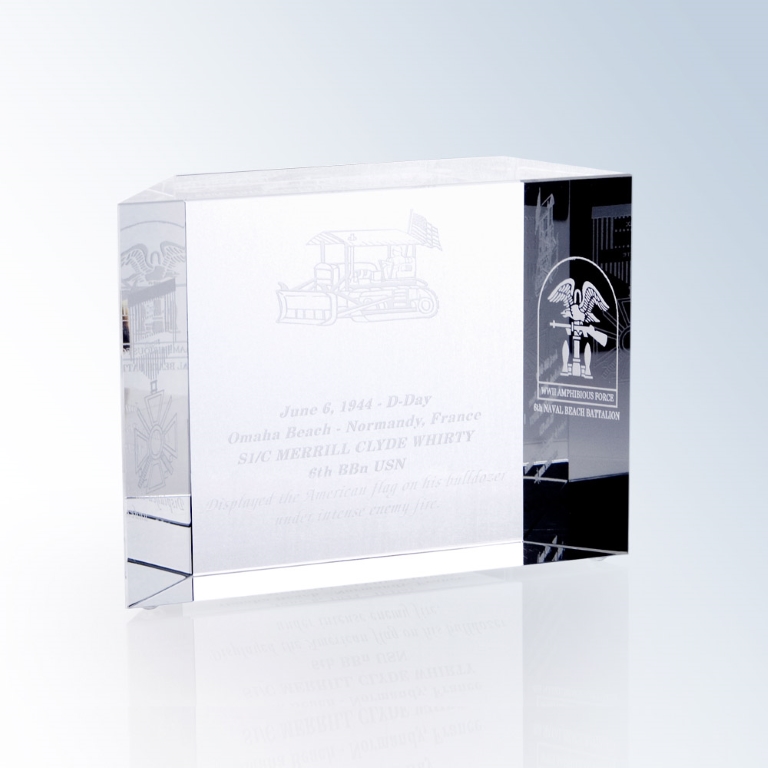 Block Optic Crystal Award - Small
