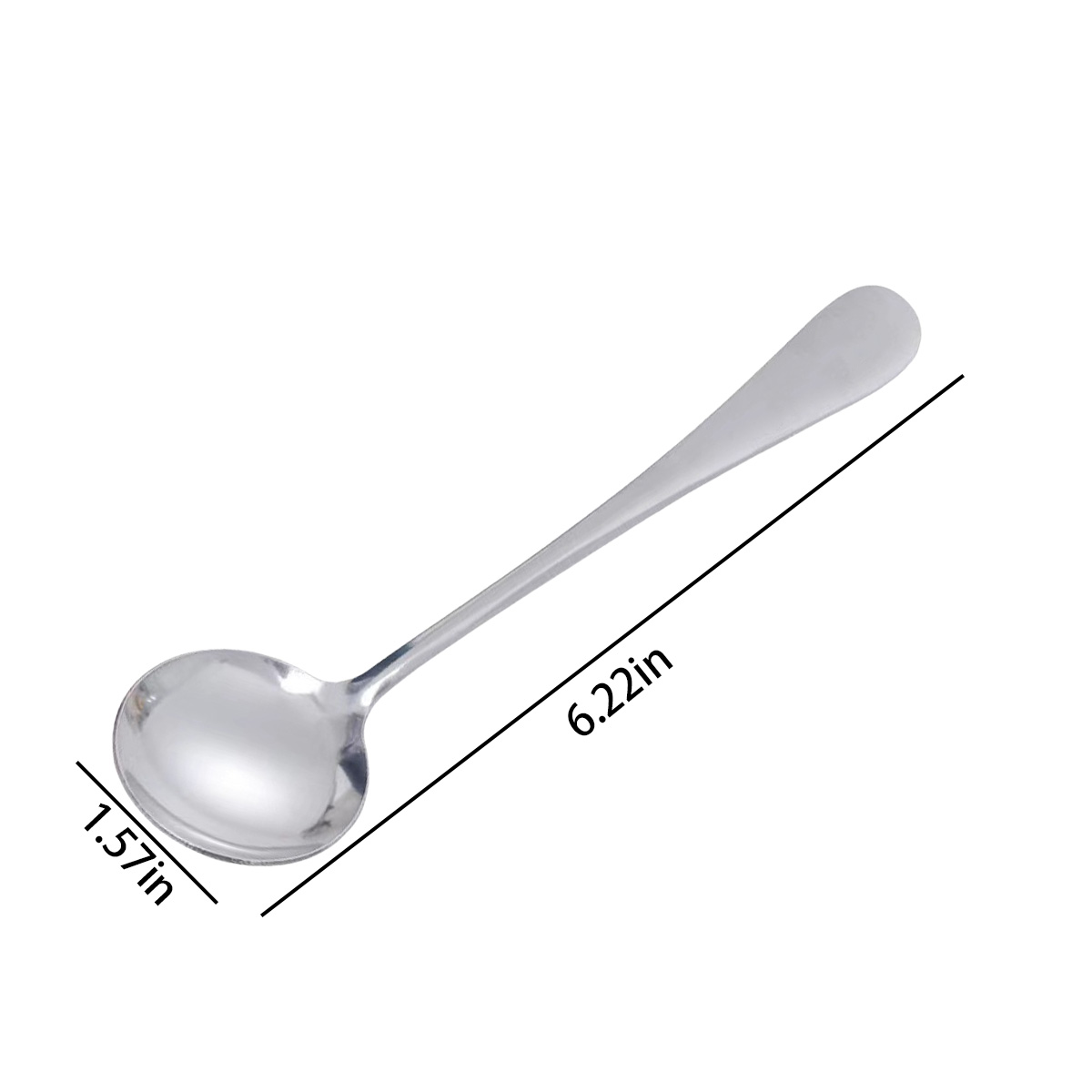 Stainless Steel Ice Cream Round Spoon 2