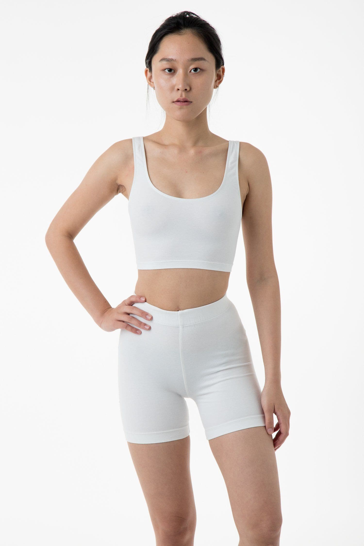 COTTON SPANDEX BIKER SHORTS 4