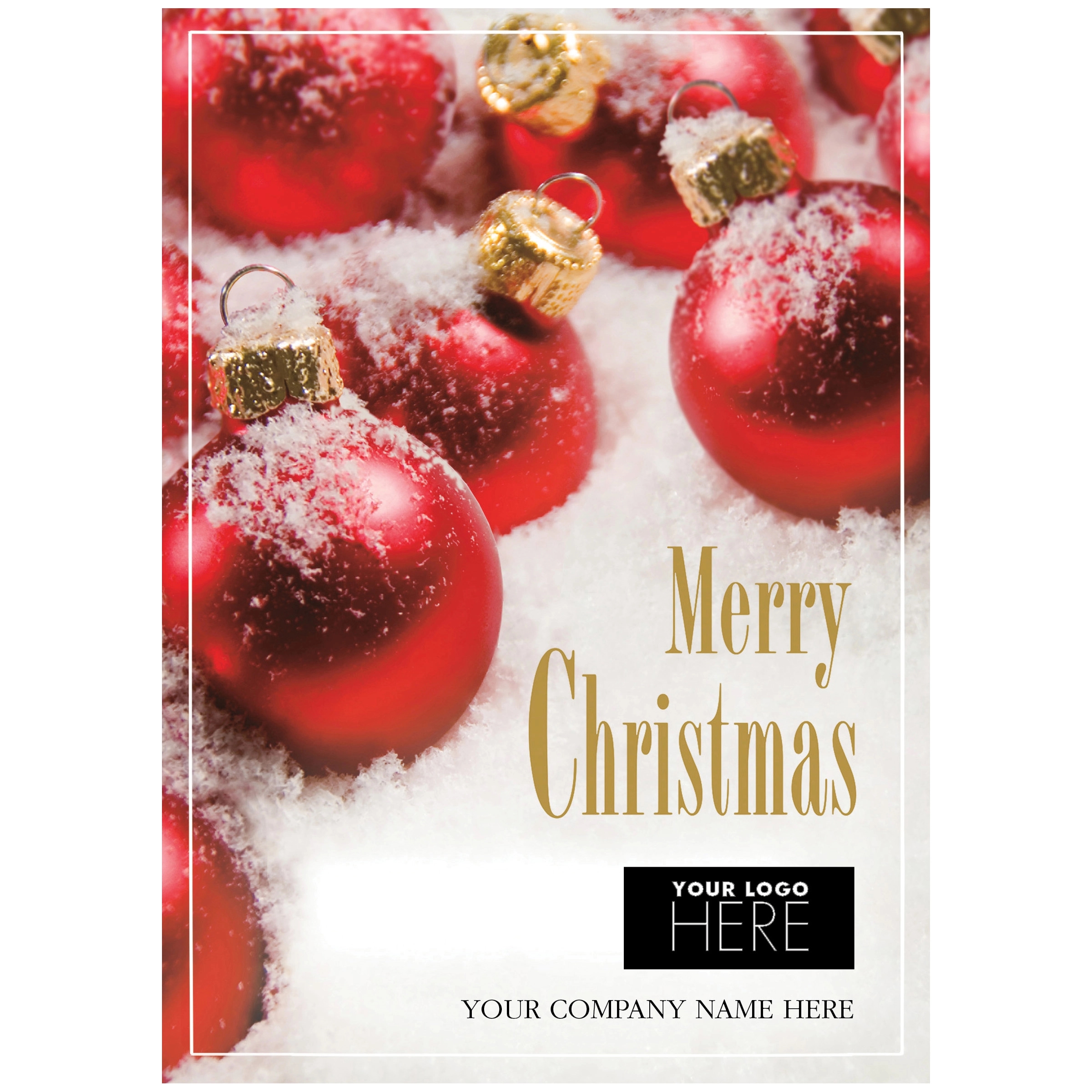 Crimson All Over Christmas Logo Cards 2