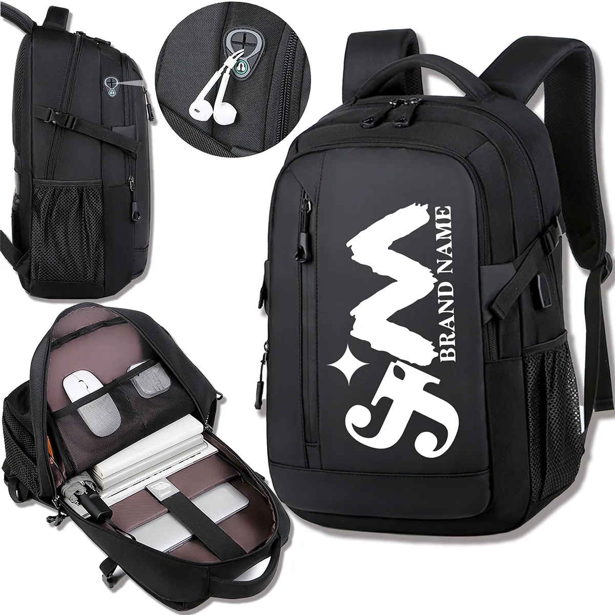 Durable Anti Theft Travel Laptop Backpack With Charging Port 5