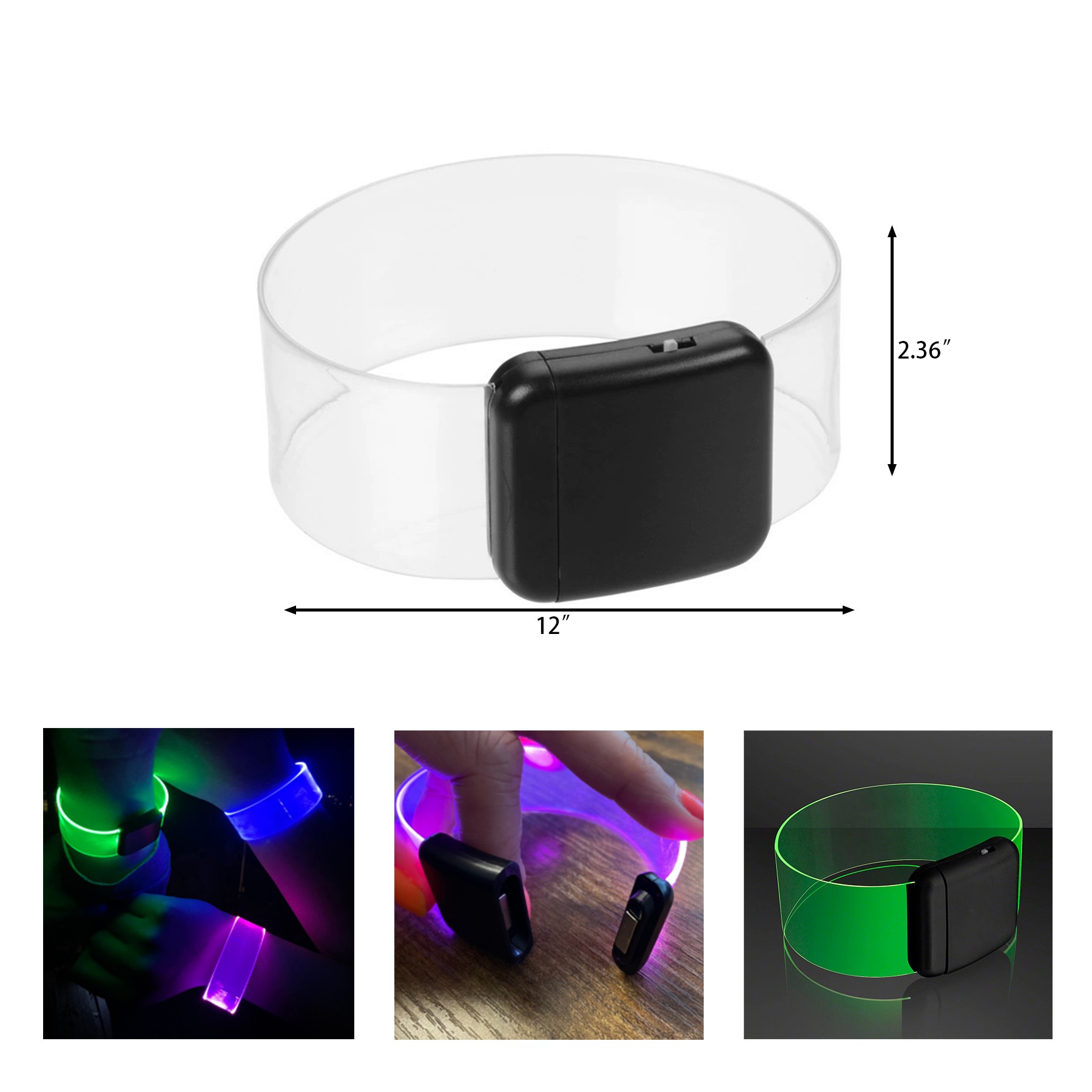 LED Light Up Bracelets with Magnetic 2