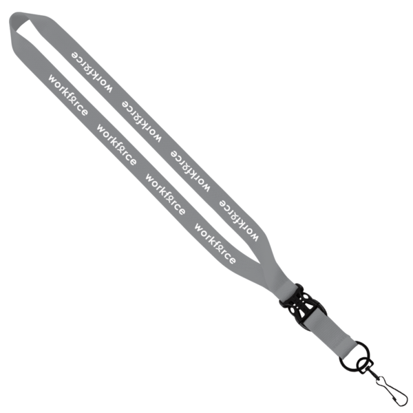 3/4" Polyester Lanyard with Slide Buckle Release & Swivel Snap Hook 2