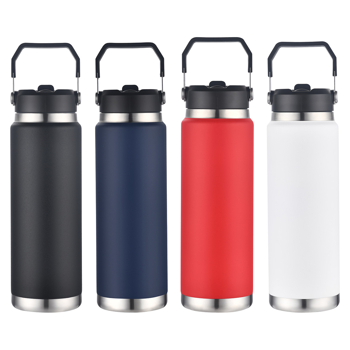 Senago 30 oz Vacuum Insulated Stainless Steel Bottle with Build-in Straw 26
