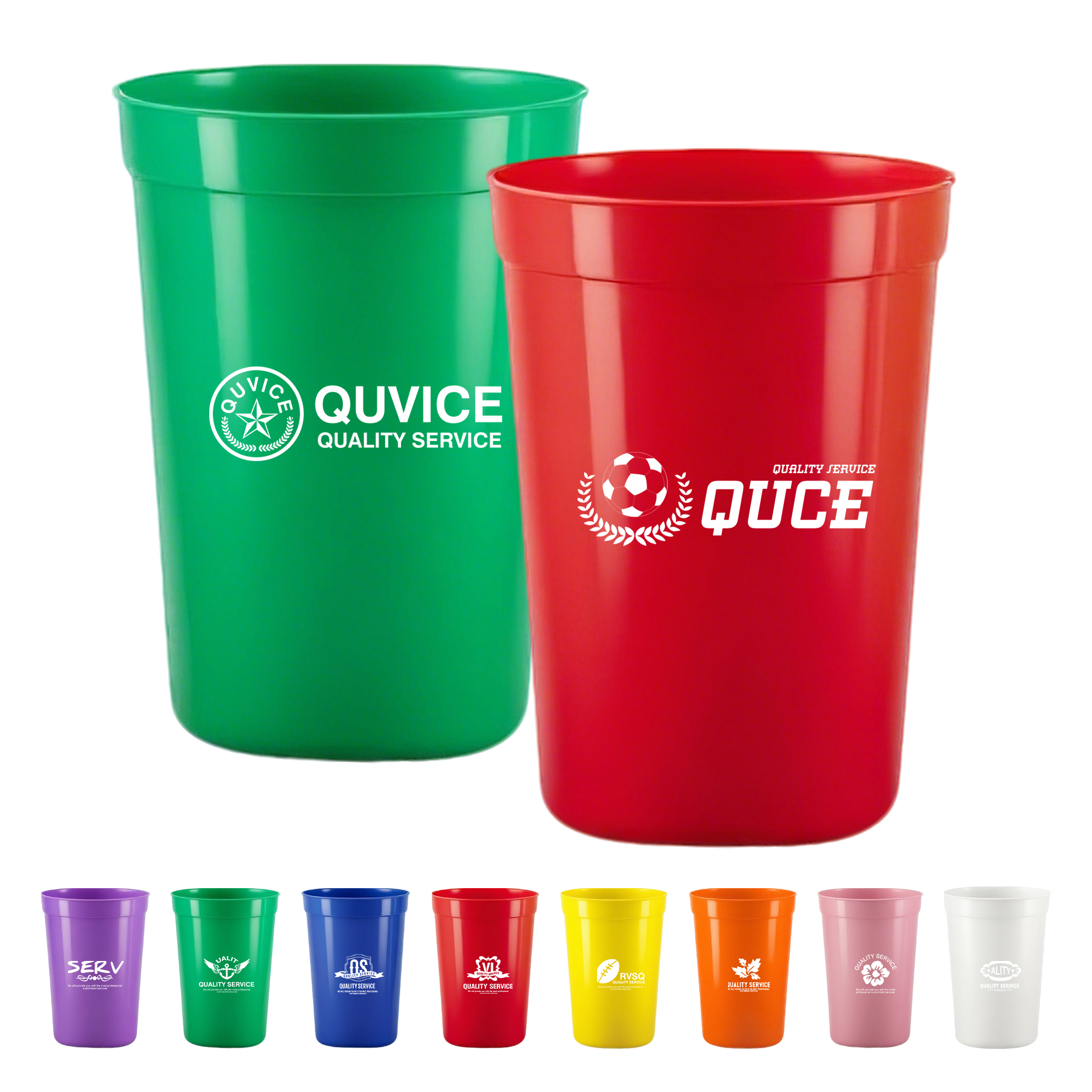 Reusable 16OZ Plastic Stadium Cups 7
