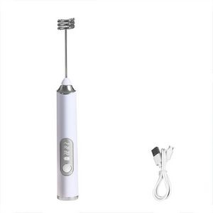 Dual Heads Rechargeable Coffee Mixer Egg Whisk 5